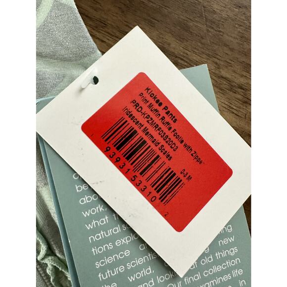 NWT Kickee Pants Green Iridescent Mermaid Scales Zipper Bamboo Baby Footie 0-3M - Picture 8 of 8